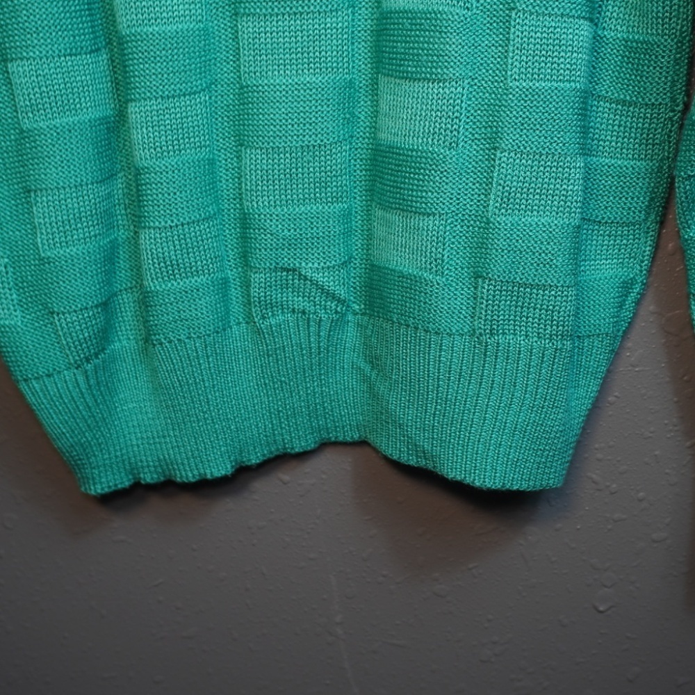 Lacoste Mens Light Green Chemise Crew Neck Vintage Long Sleeve Sweater Size XL - Picture 7 of 9